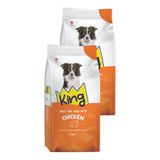 King Tavuklu Yetişkin Köpek Maması 2 x 7 kg