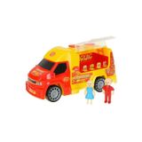 King Toys Hamburger Kamyonu Lal 1134,Aksesuarli Burgervan Oyuncak Kamyon