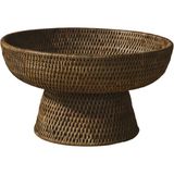 King Zoo Minimal Rattan Meyve Kasesi - Kahverengi - Standart