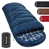 KingCamp Cloud 400 Ultra -15°C Geniş Uyku Tulumu Navy Sağ F.