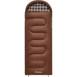 KingCamp Cloud 400 Ultra -15°c Sağ F. Coffee Tek Kişilik Geniş Uyku Tulumu - Standart