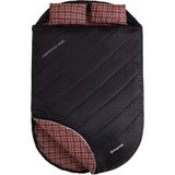 KingCamp Freespace Balck 250-D Çift Kişilik Yastıklı Uyku Tulumu - Black - Standart