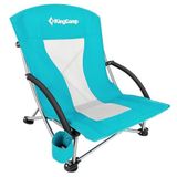 KingCamp Lilac Beach Chair Plaj ve Dinlenme Sandalyesi Cyan