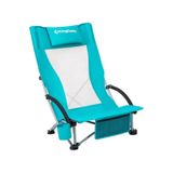 Kingcamp Lilac High Comfort Plaj Ve Dinlenme Sandalyesi Cyan Mavi