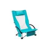 KingCamp Lilac High Comfort Plaj ve Dinlenme Sandalyesi Cyan