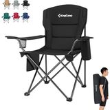 Kingcamp Lotus Xl Cool Ice Ultra Konforlu & Takviyeli Kamp Sandalyesi Black - Renkli