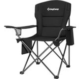 KingCamp Lotus XL Cool Ice Ultra Konforlu & Takviyeli Kamp Sandalyesi Black