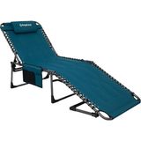 Kingcamp Magnolia B20 Premium 7 Kademeli Katlanır Dolgulu Şezlong Blue - 200 x 68 x 35 cm - Mavi