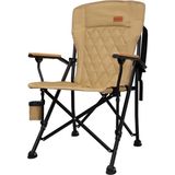 Kingcamp Polar Comfort Plus Ultra Konforlu Katlanır Kamp Sandalyesi Khaki - 96 x 57 x 61 cm