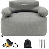 KingCamp Single Inflatable Sofa Premium Şişme Koltuk - Gri - Mavi - Standart