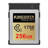 Kıngdata Cfexpress Type B 256 Gb, 1750 Mb/S'ye Kadar Okuma, Kamera İçin Cf Express Type B Kart Hafıza Kartı, Raw Kayıtlar Ve 8K Videolar İçin Mükemmel
