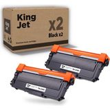 Kingjet Brother Uyumlu TN-2355 Yüksek Kapasiteli (2'li Paket) Muadil Toner | MFC-L2700DW - Siyah - 1,5 kg