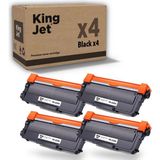 Kingjet Brother Uyumlu TN-2355 Yüksek Kapasiteli (4'lü Paket) Muadil Toner | MFC-L2700DW - Siyah - 2 kg