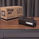 Kingjet Kyocera Uyumlu TK-350 Standart Kapasiteli (20'li Paket) Çipli Muadil Toner | FS-3540MFP - Siyah Mono