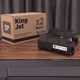 Kingjet Kyocera Uyumlu TK-350 Standart Kapasiteli (2'li Paket) Çipli Muadil Toner | FS-3140MFP+ - Siyah - 1,5 kg