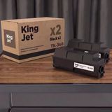 Kingjet Kyocera Uyumlu Tk-350 Standart Kapasiteli (2'Li Paket) Çipli Muadil Toner