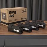 Kingjet Kyocera Uyumlu Tk-350 Standart Kapasiteli (4'Lü Paket) Çipli Muadil Toner | Fs-3920Dn