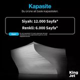 Kingjet Kyocera Uyumlu Tk-5305 Standart Kapasiteli (4 Renk Takım) Çipli Muadil Toner | Taskalfa 350Ci