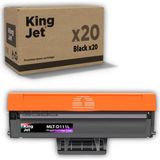 Kingjet Samsung Uyumlu MLT-D111L Yüksek Kapasiteli (20'li Paket) Çipli Muadil Toner | Xpress M2070FW - Siyah - 0,35 - 1,10 kg