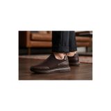 KİNGLE Erkek Kahverengi Ortopedik Nefes Alabilen Hafif Slip-On Günlük Yürüyüş Ayakkabısı 5441