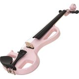 Kinglos Kng MIDS-B1807 Pembe 4/4 Elektro Keman Kutulu Masif Gövde ile Dikkat Çekici Tasarım - Çok Renkli