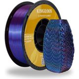 Kingroon Pla Silk Çift Renk Filament Kırmızı-Mavi 1.75MM 1 Kg