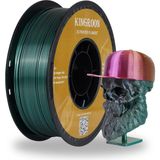 Kingroon Pla Silk Çift Renk Filament Yeşil-Siyah 1.75 MM 1 Kg