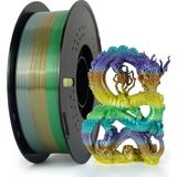 Kingroon Pla Silk Gökkuşağı Filament-Rainbow Forest 1.75 MM 1 Kg