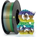 Kingroon Rainbow Silk Pla Filament - Gökkuşağı Forest- 1.75MM - 1kg - Çok Renkli
