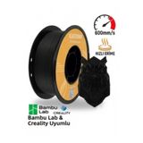 KINGROON Rapid PLA Filament Siyah 1.75 MM 1Kg - 600mm/s Hızlı Baskı - Bambu Lab Creality Uyumlu