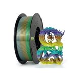 KINGROON Silk PLA Gökkuşağı Filament Forest (Doğal Orman Tonları) - 1.75mm 1Kg - Renk Geçişli (Rainbow)