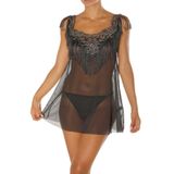 Kings Pearl Despacito Güpür Ve Püskül Detaylı Transparan Babydoll