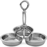 King's Pewter 3 Bölmeli Kalay Servis - Gümüş - Standart