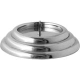 King's Pewter Gümüş Rengi Kalay Mumluk 3 cm - Standart