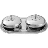 King's Pewter Kalay Tepsili Baharatlık - Gümüş - Standart