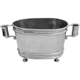 King's Pewter Kulplu ve Ayaklı Kalay Çiçeklik - Gümüş - Standart