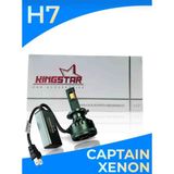 Kingstar 2 Adet H7 LED Xenon Far Ampulü / Captaın Serisi / 12.000 Lumen / Beyaz Işık / Canbus / 2 Tırnak