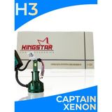 Kingstar LED Xenon Far Ampulü | Kıngstar Captaın Serisi | 12.000 Lumen | Beyaz Işık | Canbus - H3
