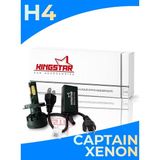Kingstar LED Xenon Far Ampulü | Kıngstar Captaın Serisi | 12.000 Lumen | Beyaz Işık | Canbus - H4
