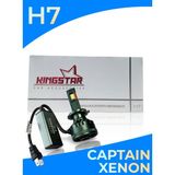 Kingstar LED Xenon Far Ampulü | Kıngstar Captaın Serisi | 12.000 Lumen | Beyaz Işık | Canbus - H7