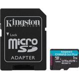 Kingston 1TB Canvas Go Plus microSD Card | Up to 200MB/s | Class 10, UHS-I, U3, V30, A2 | SDCG4/1TB