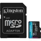 Kingston 1TB microSDXC Canvas Go Plus Gen4 200MB-s A2 U3 V30 Hafıza Kartı Oyunlar İçin
