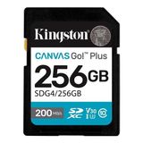 Kıngston 256GB Canvas Go+ SDG4/256GB Sdhc Hafıza Kartı