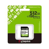 Kıngston 512GB Canvas Select Plus Gen3 Sdxc Uhs-I U1 V10 150MB/S CLASS10 Hafıza Kartı SDS3/512GB
