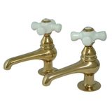 Kingston Brass CC9L2 Vintage Lavabo Musluk Musluk, 3-1/2 "emzik erişimi, Cilalı Pirinç