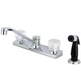 Kingston Brass FB122 7-11 16 inç Bacalı Reach Columbia Parlak Krom Mutfak Bataryası