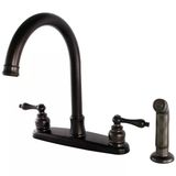 Kingston Brass FB7795ALSP Victorian 8" Bronz Centerset Mutfak Bataryası