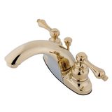 Kingston Brass GKB7642AL İngiliz Ülke 10 cm Merkezli Lavabo Musluğu, Perakende Açılır, Cilalı Pirinç