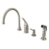 Kingston Brass KB828 K8 Chatham Single Lever Handle Kitchen musluk with Spray ve sıvı sabun dispenseri, saten nikel Kingston Brass