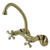 Kingston Brass Kingston 6 İnç Ayarlanabilir Orta Duvar Tipi Mutfak Bataryası